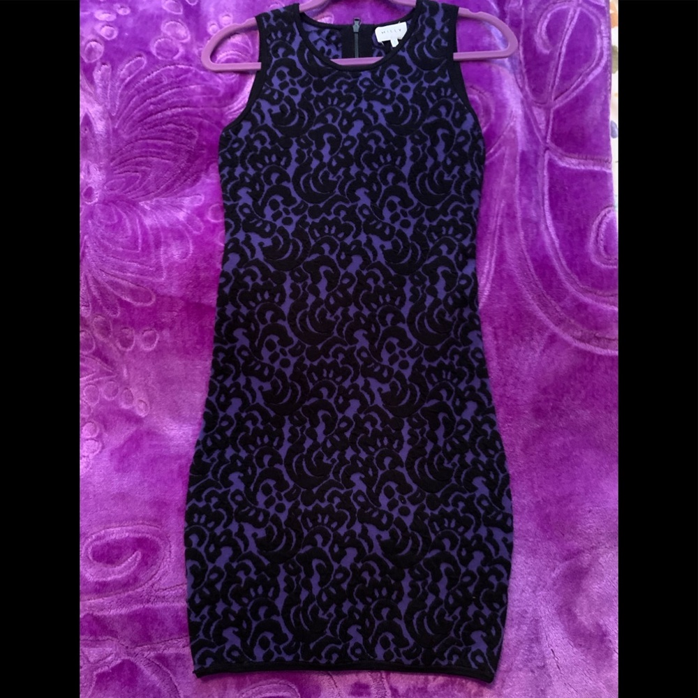 MILLY textured knit bodycon dress